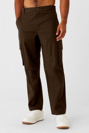 Calças Alo Yoga Cargo Ripstop Masculino Marrom | 0547-BXIUT