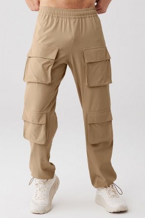 Calças Alo Yoga Cargo Venture Masculino Caqui | 2953-JMOAL