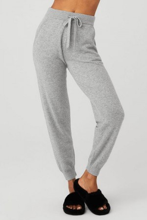 Calças Alo Yoga High-Cintura Cashmere Jet Set Feminino Cinzentas | 9685-AEJWP