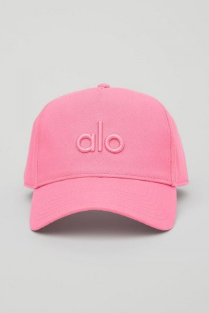 Chapeus Alo Yoga District Trucker Accessories Rosa | 4037-TDWOL