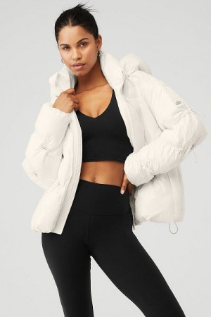 Jaqueta Puffer Alo Yoga Stunner Feminino Branco | 2850-QSMZW