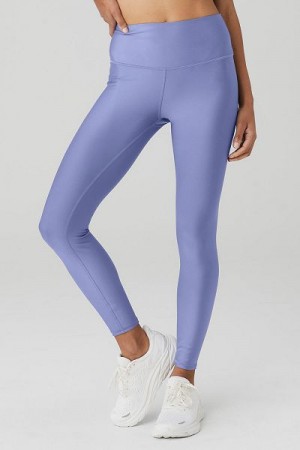 Leggings Alo Yoga 7/8 High-Cintura Airlift Feminino Azuis | 7453-QLSPR