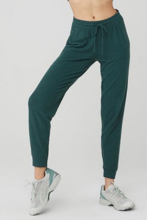 Moletons Alo Yoga Soho Feminino Verdes | 4875-NRYAK