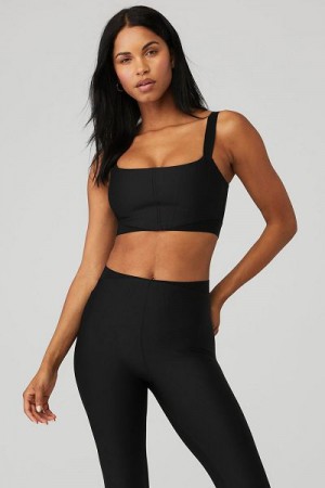 Sutiãs Alo Yoga Airlift Corset Feminino Pretas | 2875-JZNFE