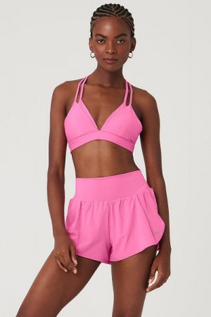 Sutiãs Alo Yoga Airlift Layer Up Feminino Rosa | 1946-URFMT