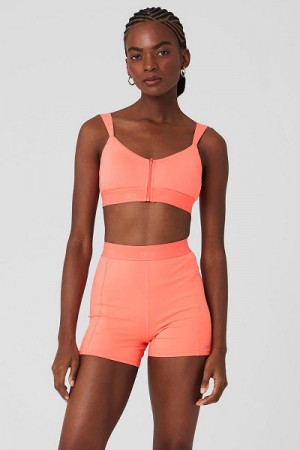 Sutiãs Alo Yoga Alosoft Molded Showcase Feminino Laranja | 6930-HIDNY