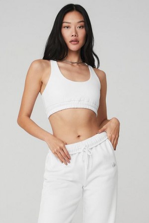 Sutiãs Alo Yoga Scoop Neck Sweatshirt Feminino Branco | 2507-UPALE