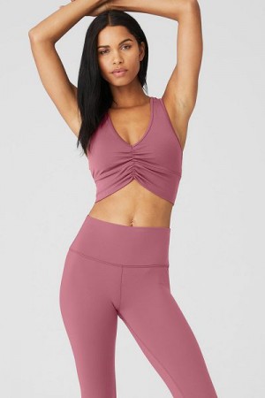 Sutiãs Alo Yoga Wild Thing Feminino Bordeaux | 6279-YCEJO