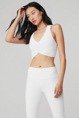 Sutiãs Alo Yoga Wild Thing Feminino Branco | 5189-EBILM