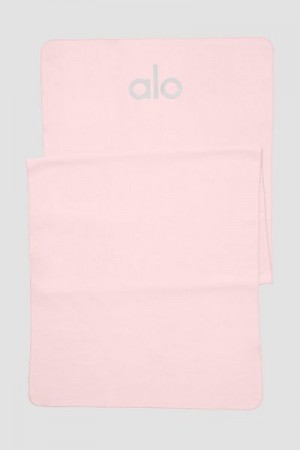 Toalha Alo Yoga Grounded No-Slip Accessories Rosa | 7230-EGMKD