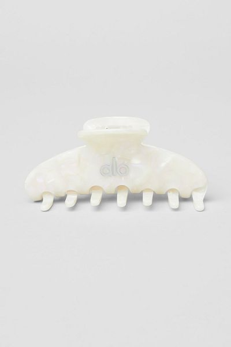 Acessórios De Cabelo Alo Yoga 90's Claw Clip Accessories Branco | 1052-XORUW