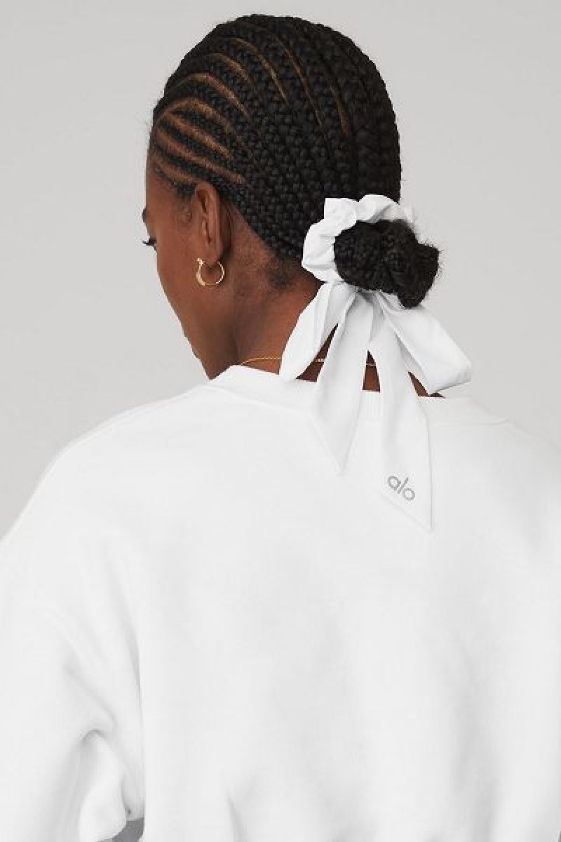 Acessórios De Cabelo Alo Yoga Love Knots Tie Scrunchie Accessories Branco | 9468-KMIWZ