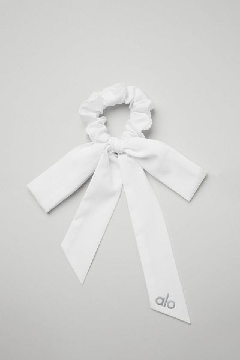 Acessórios De Cabelo Alo Yoga Love Knots Tie Scrunchie Accessories Branco | 9468-KMIWZ