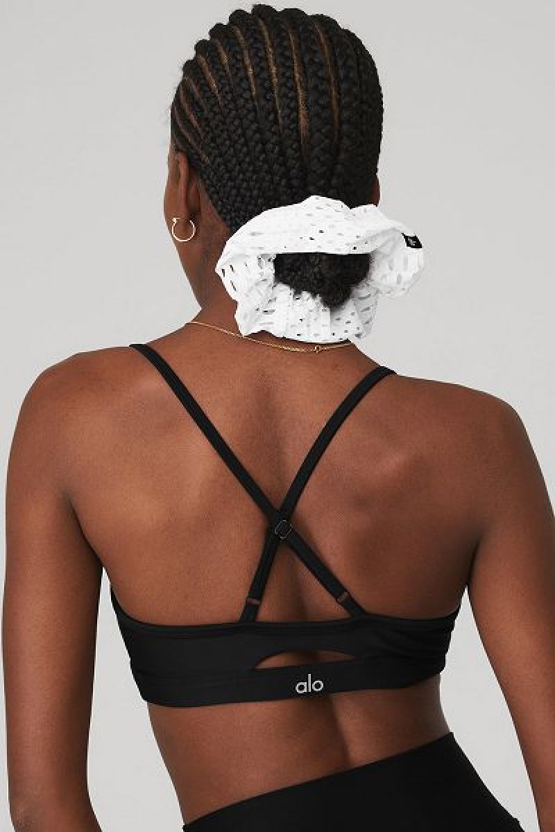 Acessórios De Cabelo Alo Yoga Mesh Haute Summer Scrunchie Accessories Branco | 3927-OWIJL