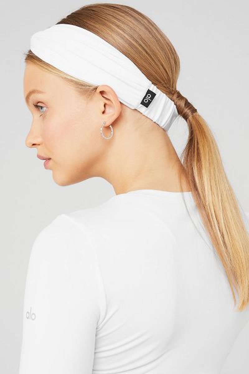 Bandolete Alo Yoga Alosoft Accessories Branco | 6087-KVTGI