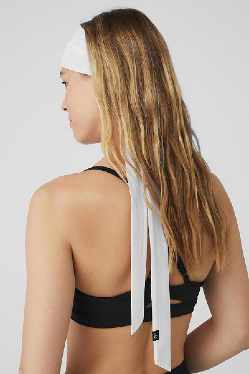 Bandolete Alo Yoga Fresh Mesh Tie Accessories Branco | 0214-QCZAE