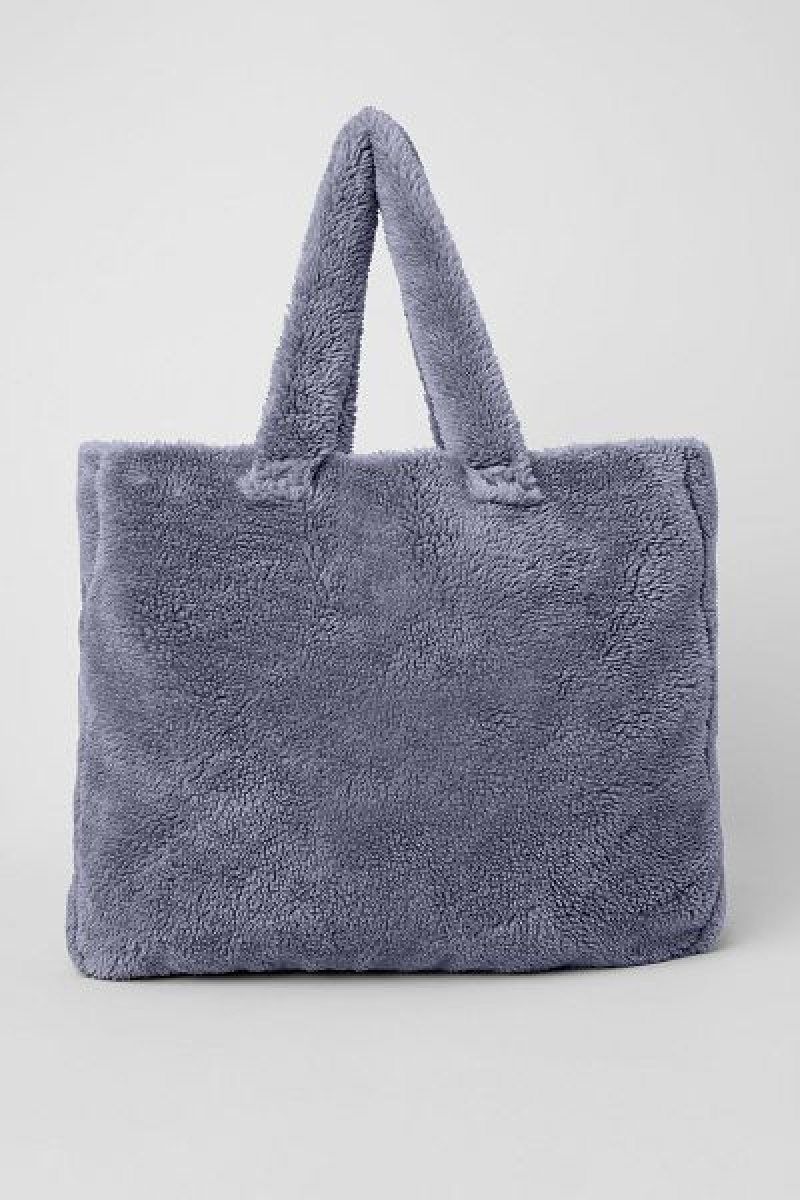 Bolsas Tote Alo Yoga Foxy Sherpa Accessories Azuis | 4325-LMUVK