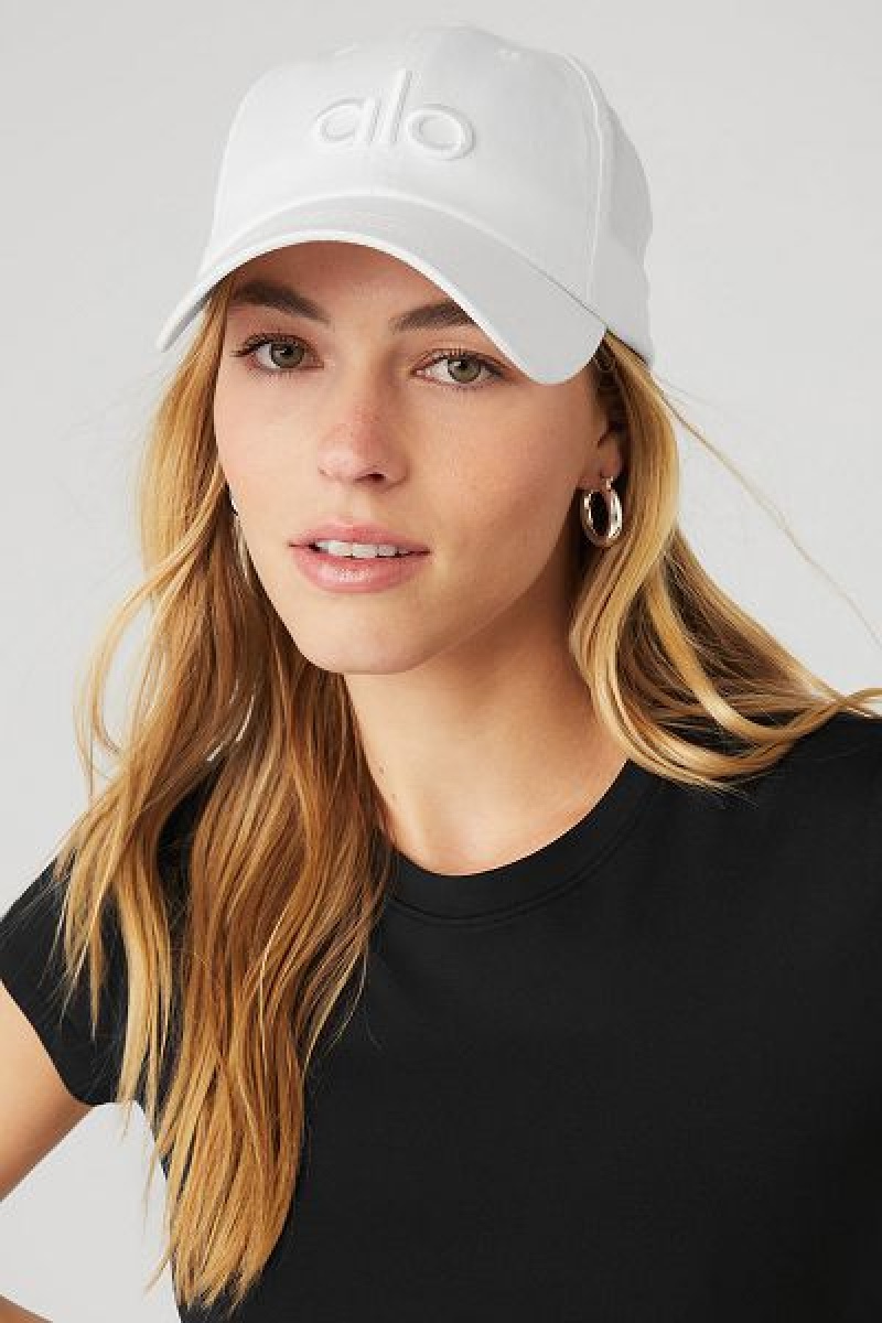 Boné Alo Yoga Off-Duty Accessories Branco | 2586-CORQJ