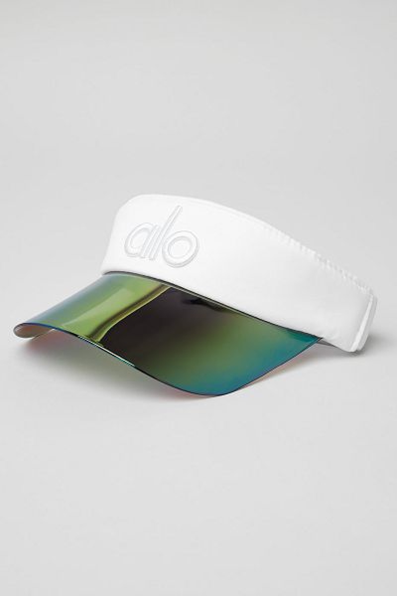 Boné Alo Yoga Solar Visor Accessories Branco | 5124-QHKLF