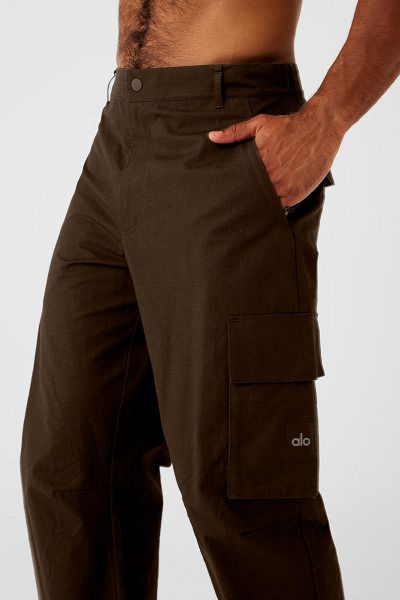 Calças Alo Yoga Cargo Ripstop Masculino Marrom | 0547-BXIUT