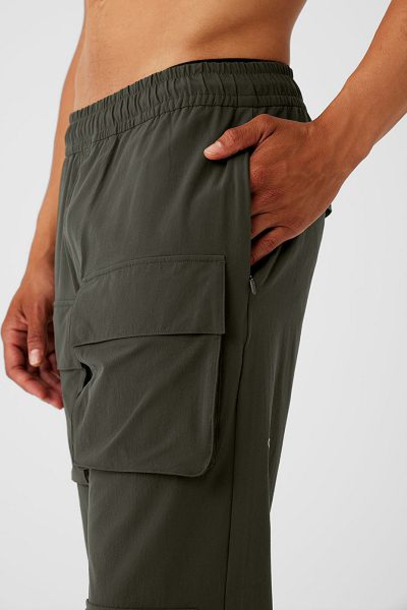 Calças Alo Yoga Cargo Venture Masculino Verdes | 4782-DLXEN