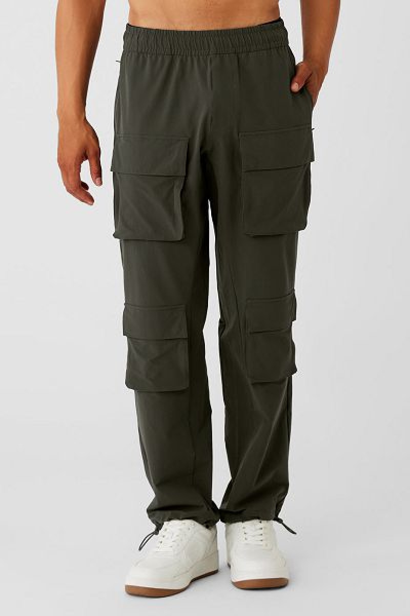 Calças Alo Yoga Cargo Venture Masculino Verdes | 4782-DLXEN