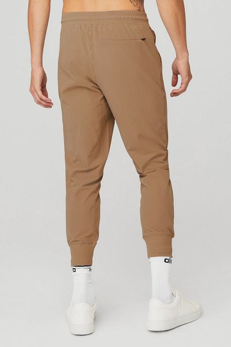 Calças Alo Yoga Co-Op 7/8 Masculino Caqui | 1904-JDEYU