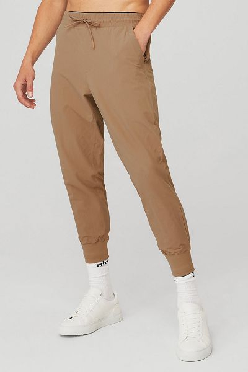 Calças Alo Yoga Co-Op 7/8 Masculino Caqui | 1904-JDEYU