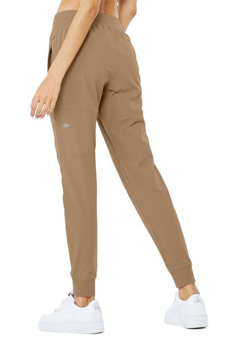 Calças Alo Yoga Co-Op Feminino Caqui | 5230-JKIDU