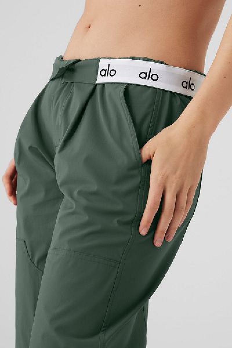 Calças Alo Yoga Flip It Feminino Verdes Escuro | 4078-BTRAW