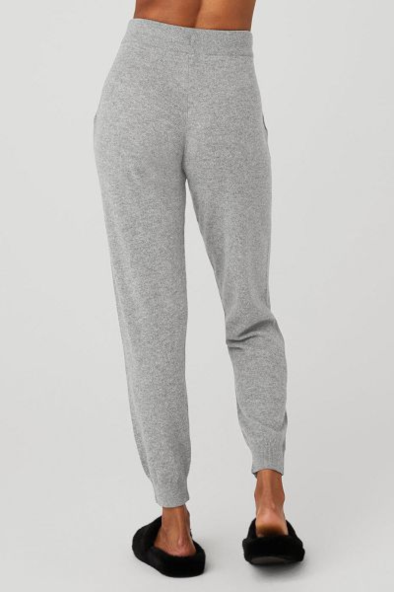 Calças Alo Yoga High-Cintura Cashmere Jet Set Feminino Cinzentas | 9685-AEJWP