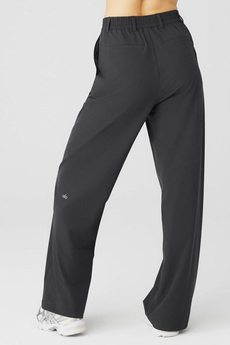 Calças Alo Yoga High-Cintura Pursuit Feminino Cinzentas Escuro | 6720-TOLCN