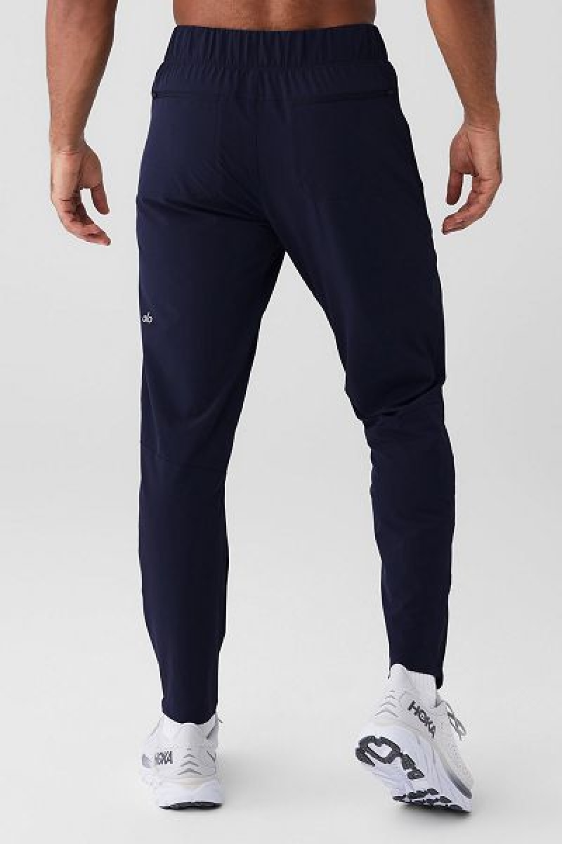 Calças Alo Yoga Repetition Masculino Azul Marinho | 3428-WVODE