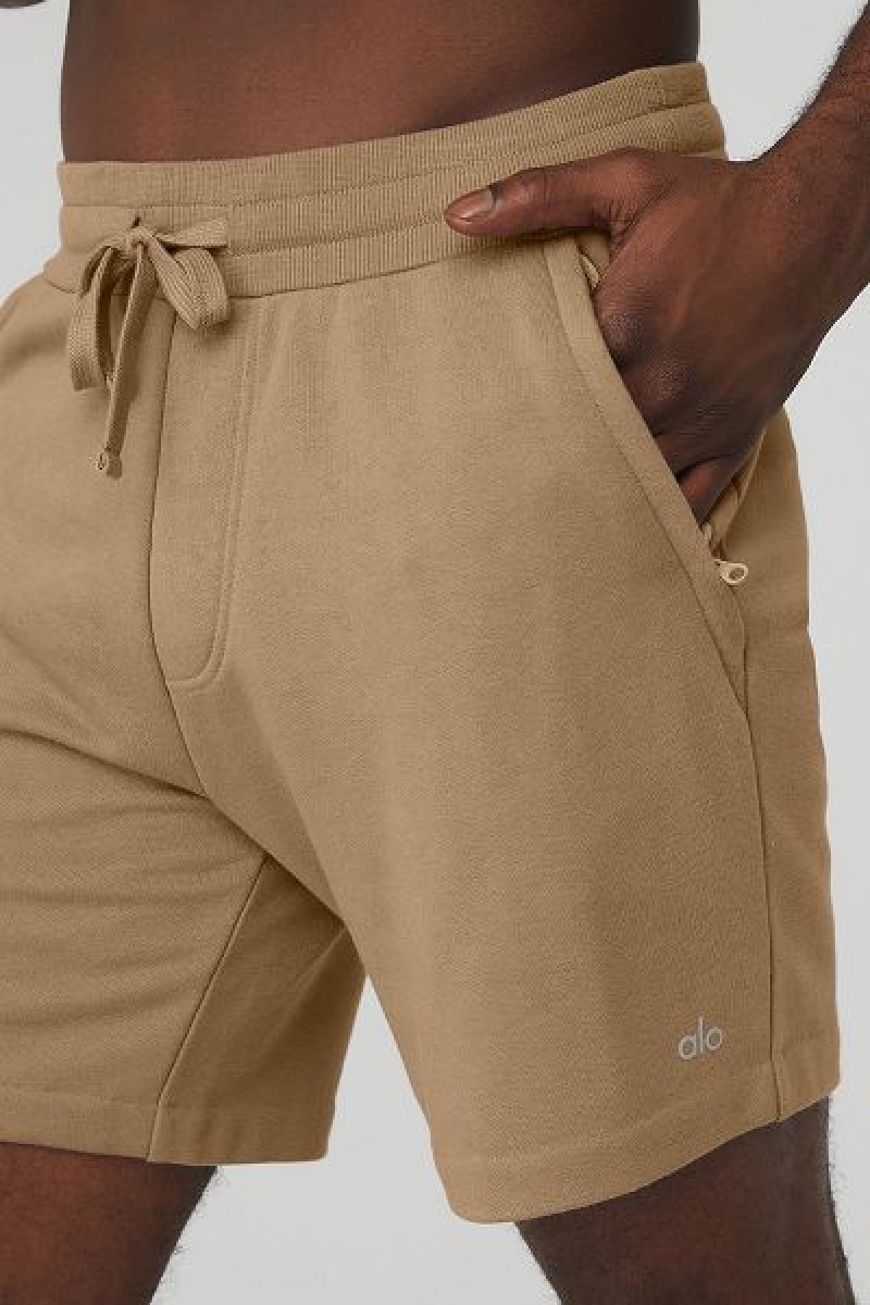 Calção Alo Yoga Chill Masculino Caqui | 1426-VLKDY