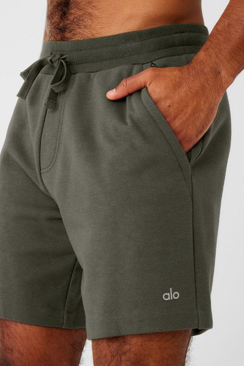 Calção Alo Yoga Chill Masculino Verdes | 8236-YBGDW