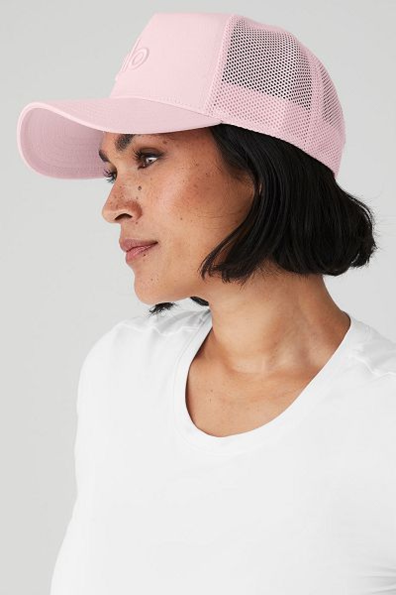 Chapeus Alo Yoga District Trucker Accessories Rosa | 1306-DOIXL