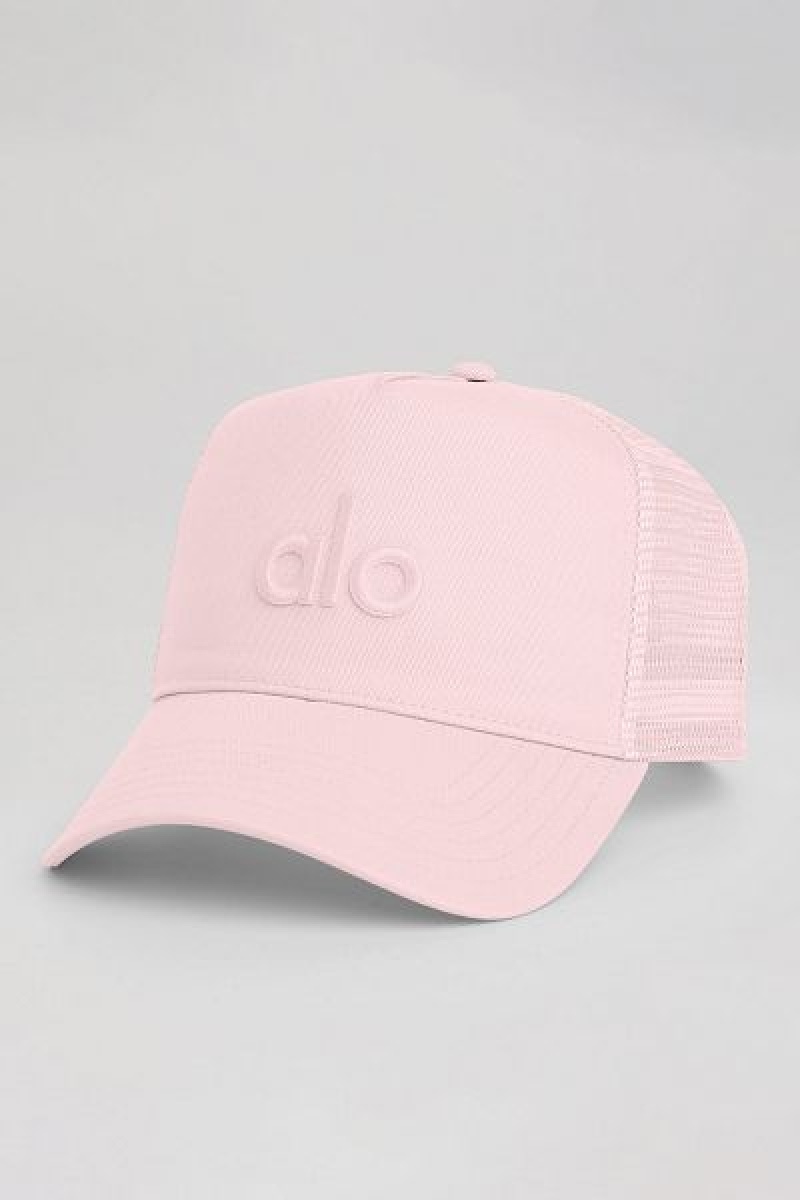 Chapeus Alo Yoga District Trucker Accessories Rosa | 1306-DOIXL