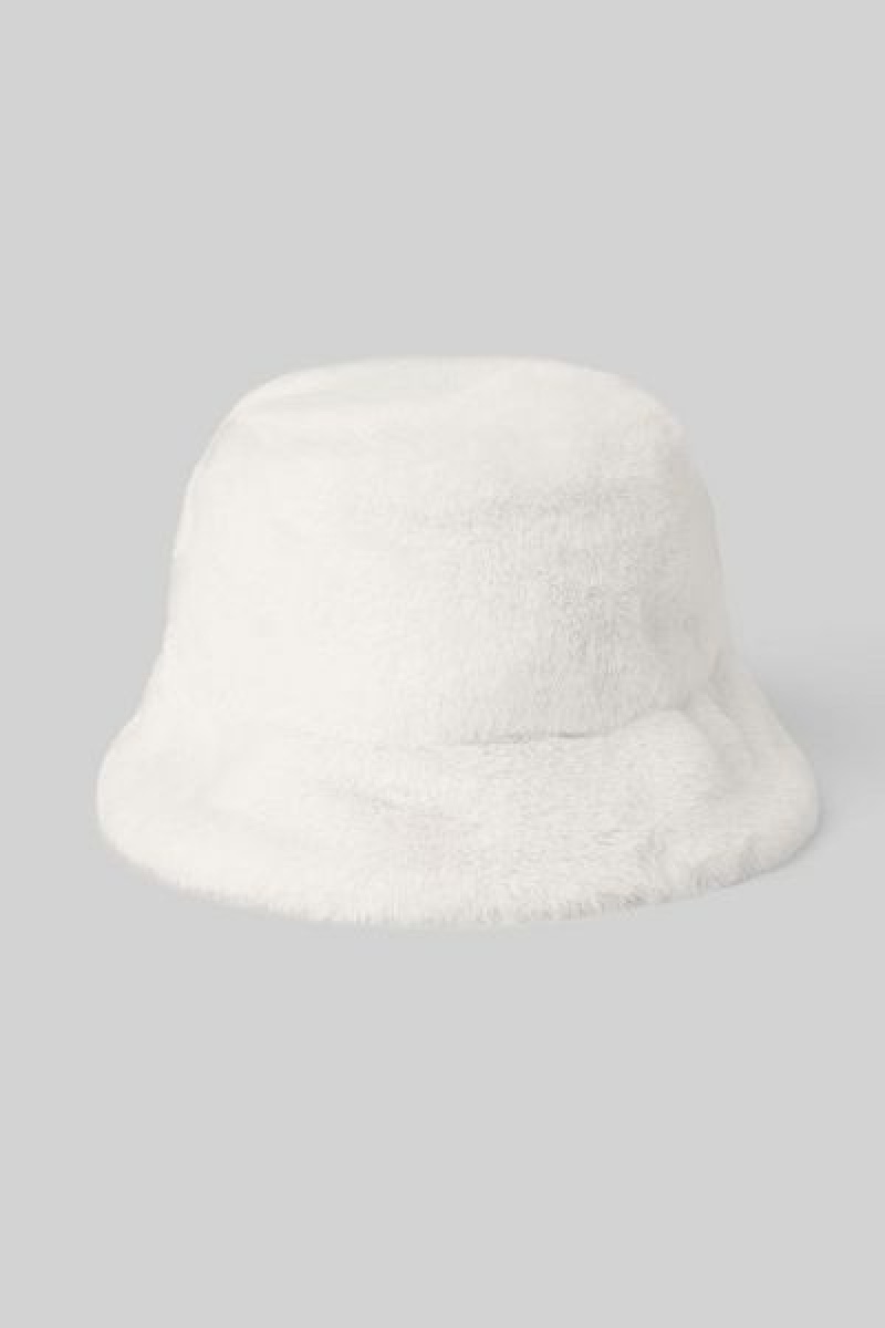 Chapéu De Balde Alo Yoga Faux Fur Accessories Branco | 5294-YXIRT