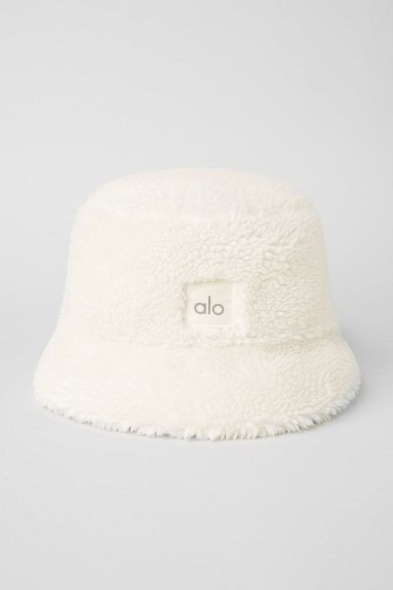 Chapéu De Balde Alo Yoga Foxy Sherpa Accessories Branco | 6078-CMNJF