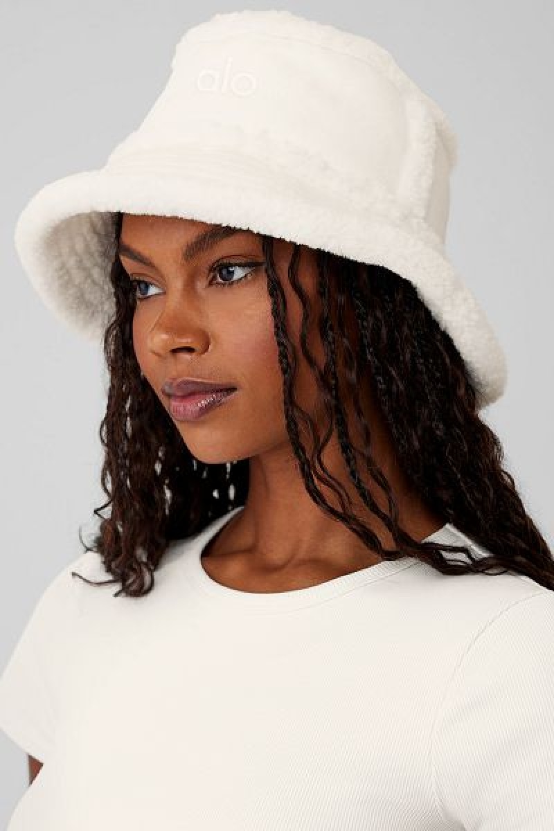 Chapéu De Balde Alo Yoga Winterfun Accessories Branco | 6317-WOCME