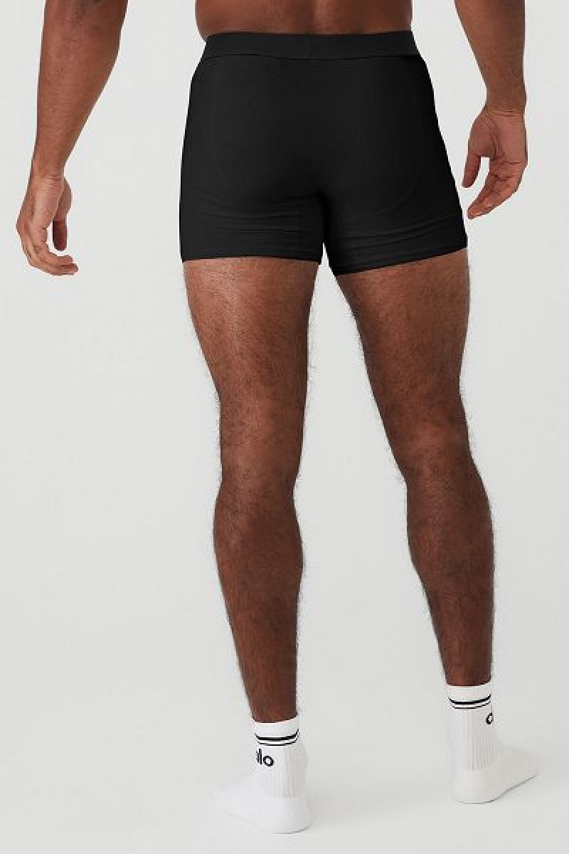 Cuecas Alo Yoga Day And Night Boxer Masculino Pretas | 3094-FVEZL