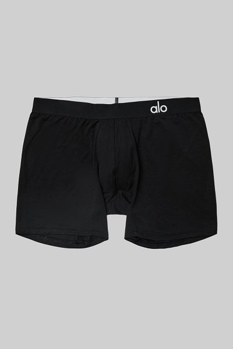 Cuecas Alo Yoga Day And Night Boxer Masculino Pretas | 3094-FVEZL