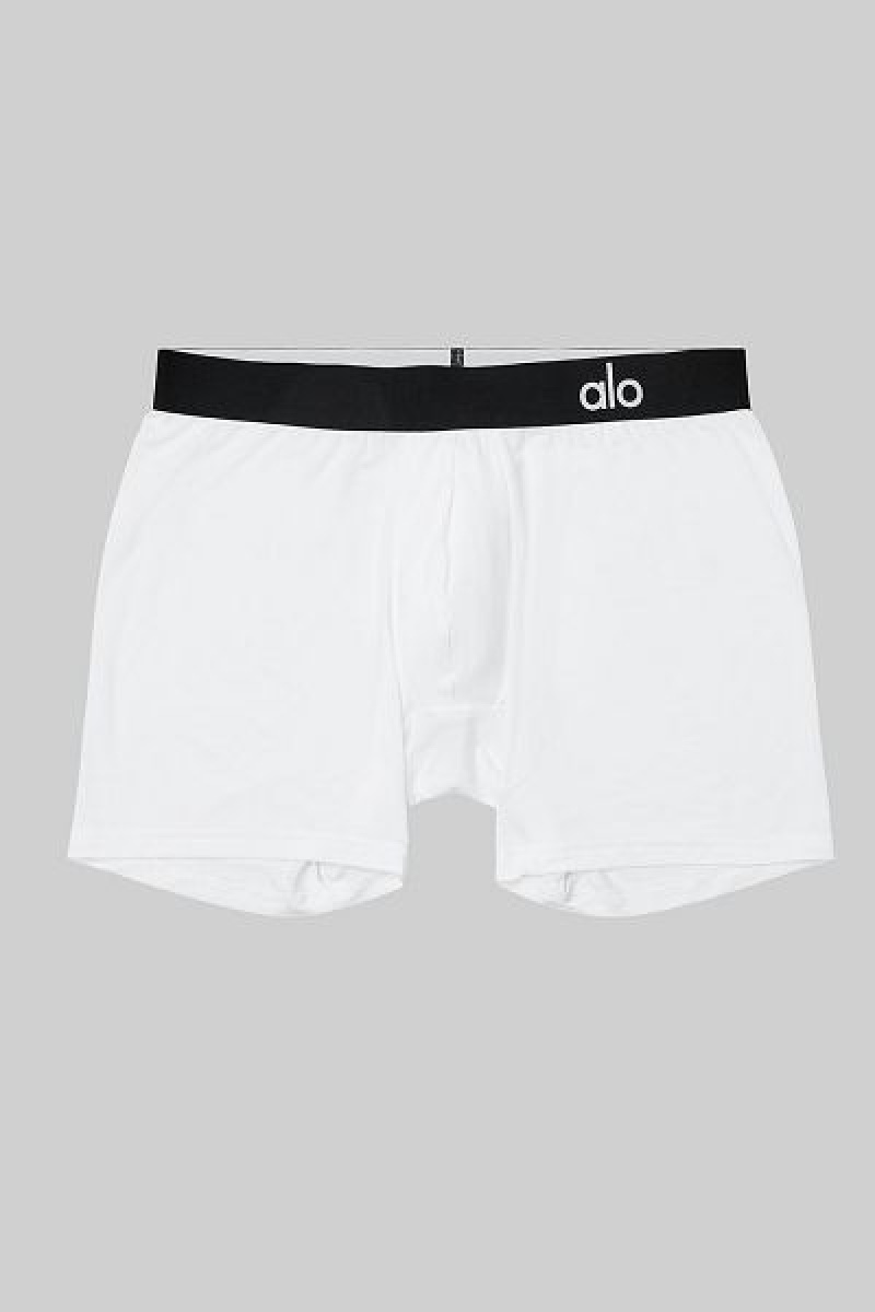 Cuecas Alo Yoga Day And Night Boxer Masculino Branco | 6941-TQELC