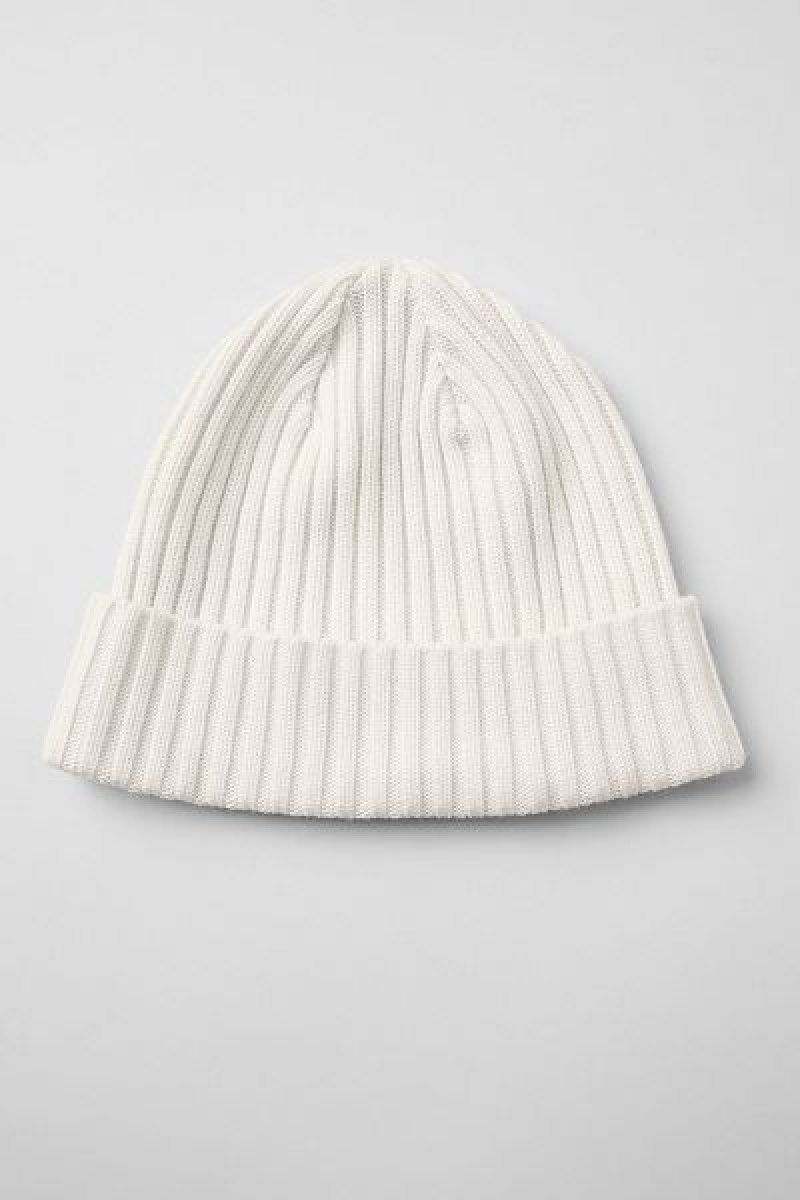 Gorro Alo Yoga Cashmere Blend Rib Accessories Branco | 4279-HTKNY