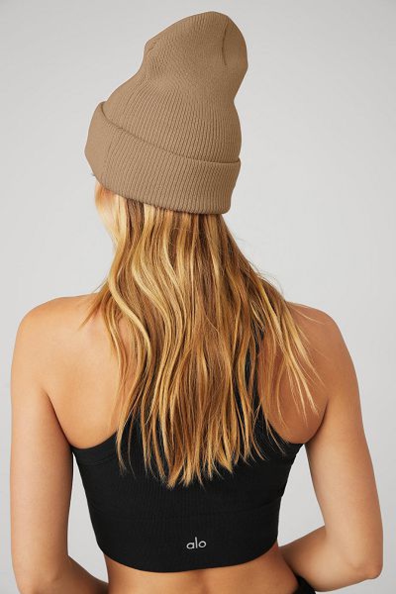 Gorro Alo Yoga Everyday Accessories Caqui | 0214-LXBWM