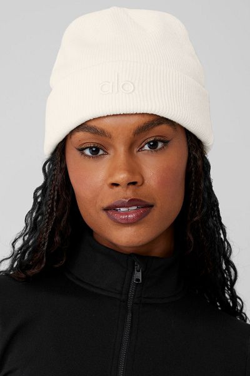 Gorro Alo Yoga Notable Accessories Branco | 7240-DZJLX