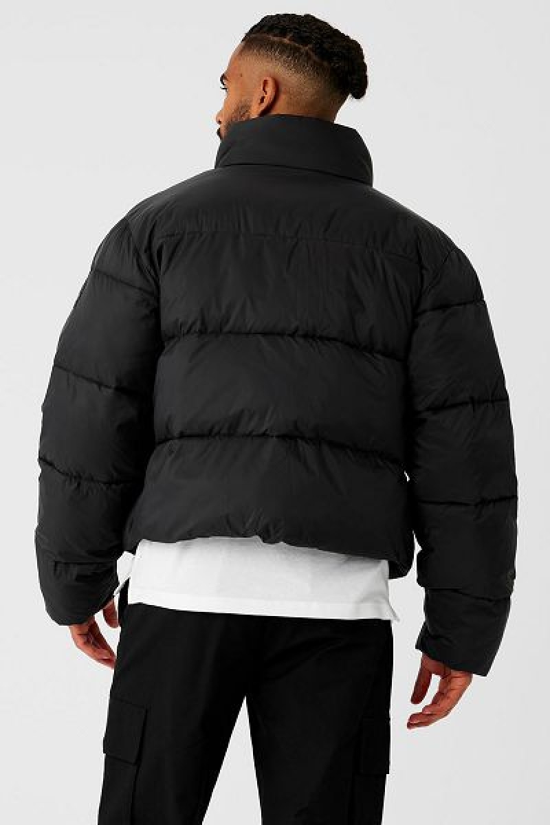 Jaqueta Puffer Alo Yoga Platinum Masculino Pretas | 8132-YHNSI