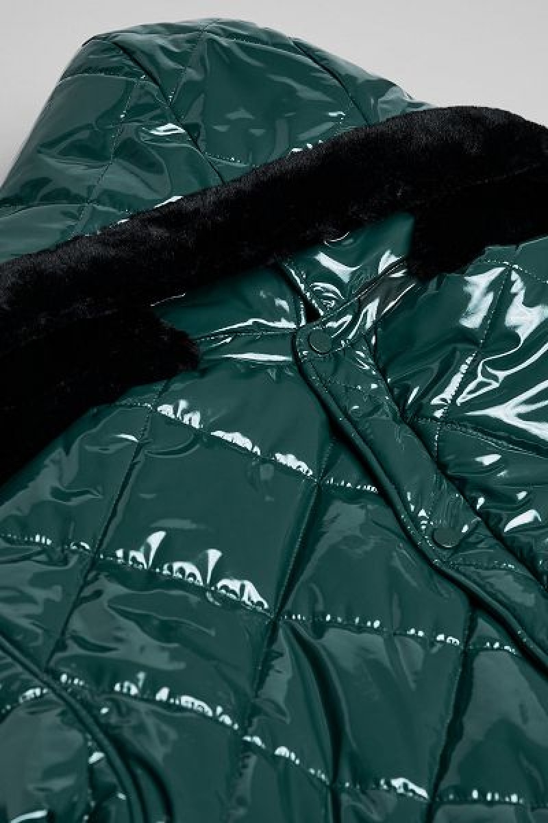 Jaqueta Puffer Alo Yoga Snomoto Feminino Verdes | 9215-WKMRO