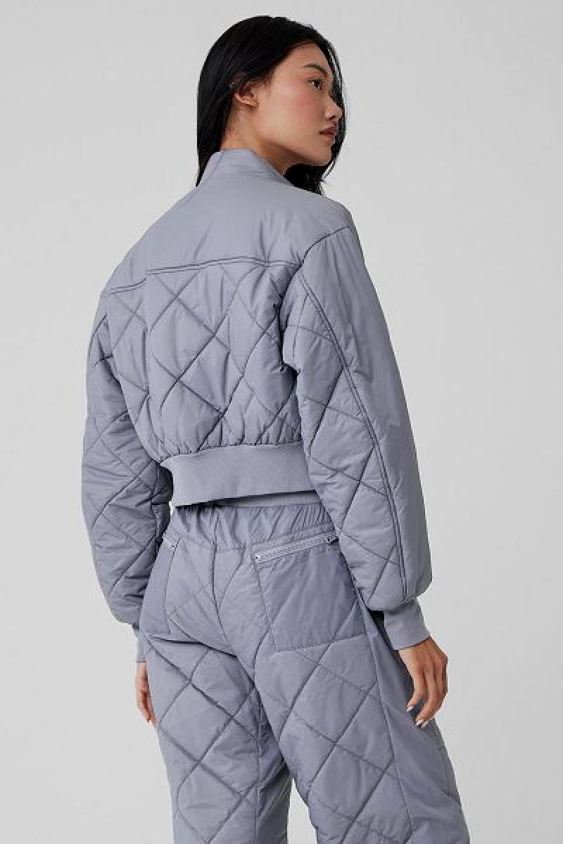 Jaqueta Puffer Alo Yoga Snowrider Feminino Azuis | 9306-FHZIP