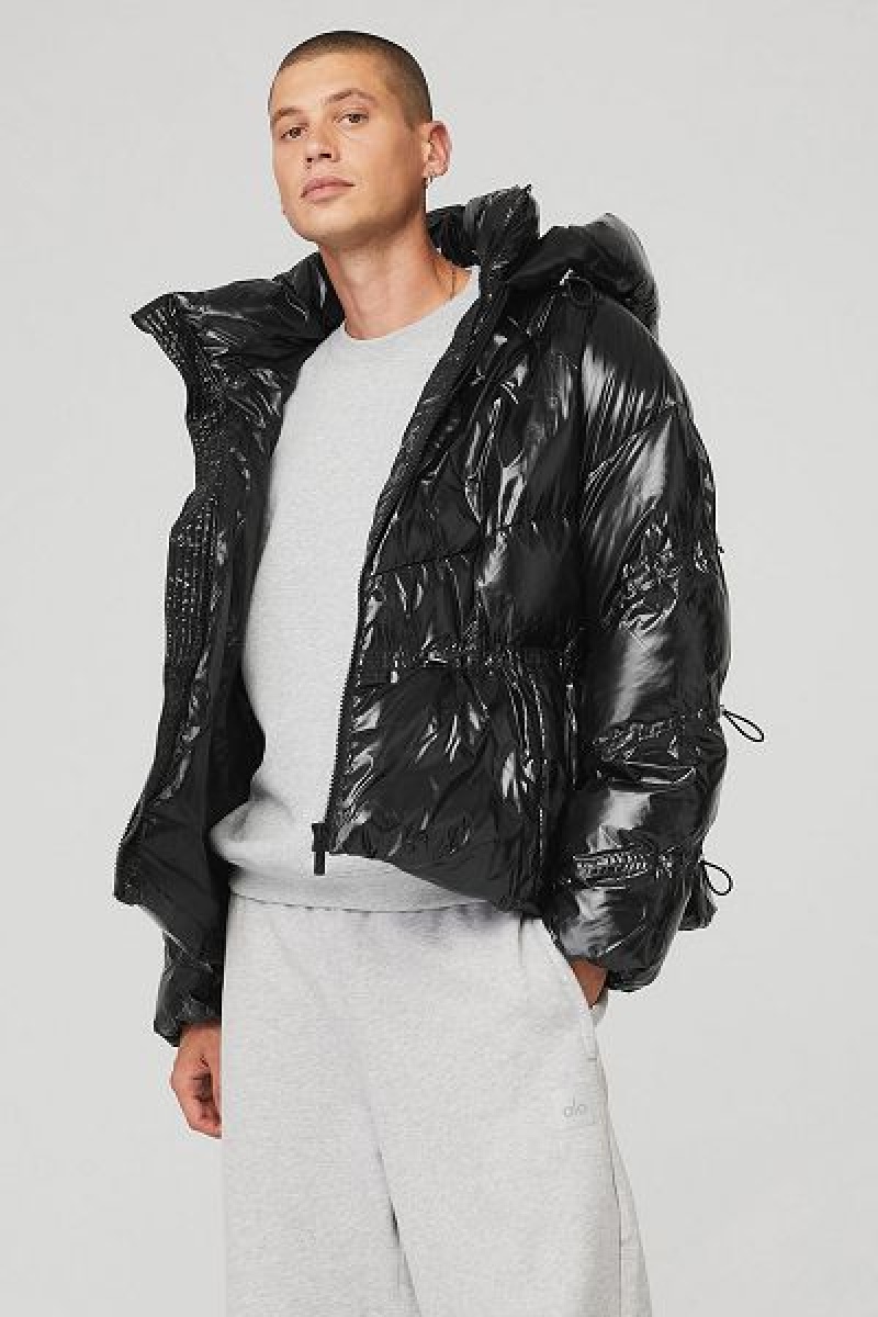 Jaqueta Puffer Alo Yoga Stunner Masculino Pretas | 6795-UIZEN